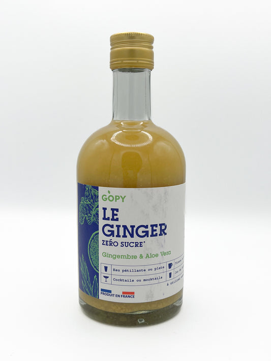 GOPY LE GINGER ZERO SUCRE - concentré de gingembre bio - boisson sans alcool